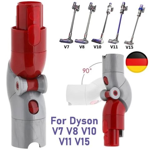 Adapter dolny do odkurzaczy Dyson V7 V8 V10 V11, ABS, 21x4,5x4,5 cm