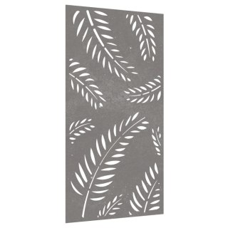 Dekoracja ścienna do ogrodu stal Corten liść 105x55 cm