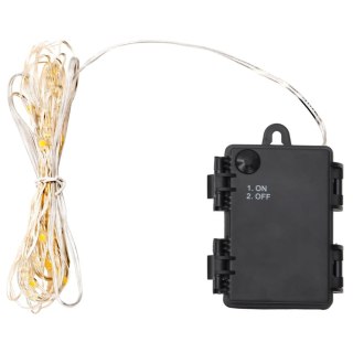 Lampki ledowe 66 LED czarne białe 660 cm z wentylatorem