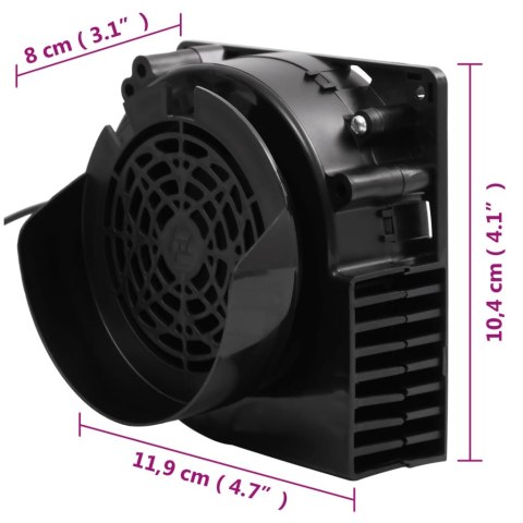 Lampki ledowe 66 LED czarne białe 660 cm z wentylatorem