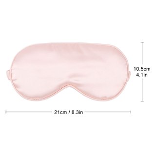 Maseczka do spania podwójna z jedwabiu zielona