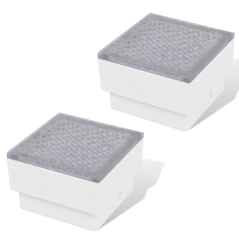 Oświetlenie podłogowe LED 100x100mm, 16 diod, ciepła biel