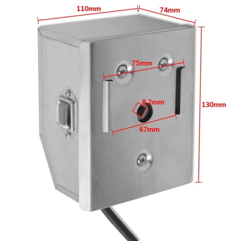 Rożen elektryczny 900 mm ze stali nierdzewnej do grilla