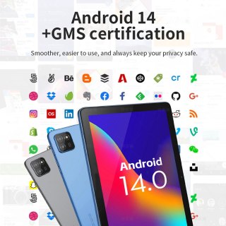 Tablet 10.1 cala Rockchip RK3562 3GB RAM 64GB ROM szary