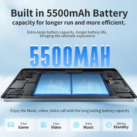 Tablet 10.1 cale Android 14 Grey 3GB RAM 64GB ROM