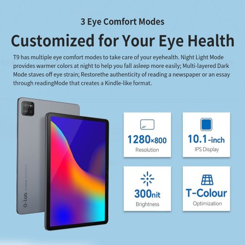 Tablet 10.1 cali Metal szary 3GB RAM 64GB ROM Android 14