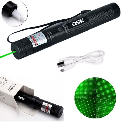 Wskaźnik laserowy zielony 1mW USB 532nm
