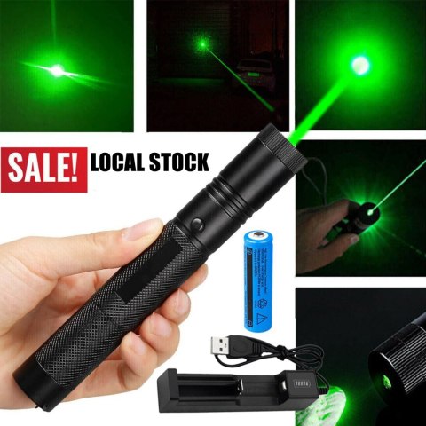 Wskaźnik laserowy zielony 532nm 1mW ładowalny USB