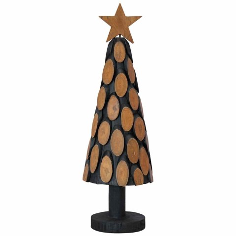 Choinka świąteczna z podstawą 60 cm, drewno tekowe