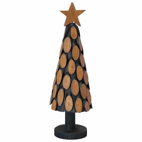 Choinka świąteczna z podstawą 60 cm, drewno tekowe