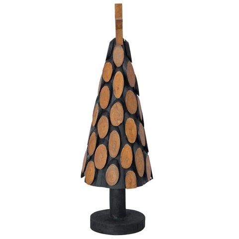 Choinka świąteczna z podstawą 60 cm, drewno tekowe