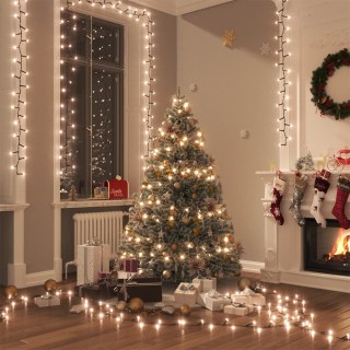 Lampki LED w sznurze 400 ciepłych białych LED, 13 m