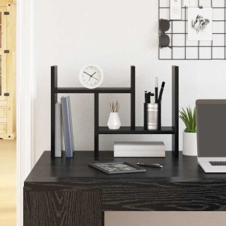 Organizer biurkowy 34,5x15,5x35,5 cm z materiału drewnopochodnego w kolorze czarnym dębu