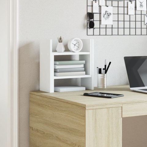 Organizer biurkowy 34,5x15,5x35,5 cm z materiału drewnopochodnego w kolorze czarnym dębu