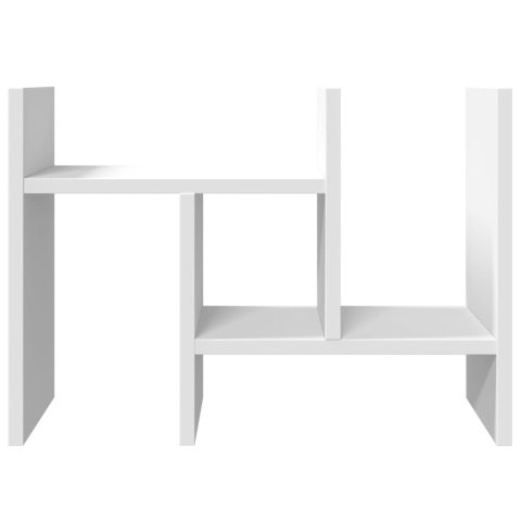 Organizer biurkowy drewniany 34.5x15.5x35.5 cm biały
