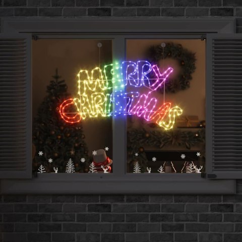 Świąteczny znak LED 240 diod, multikolor, 100 x 50 cm, PVC