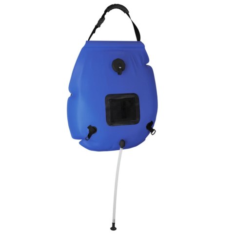 Torba prysznicowa kempingowa 20 L PVC niebieska