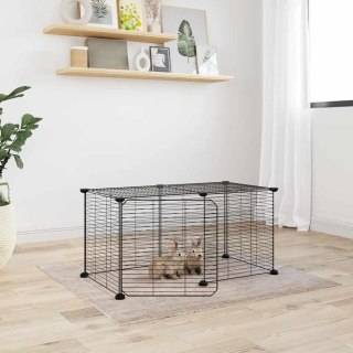 Zestaw klatek dla zwierząt 8-elementowy z drzwiami 1.5 cm