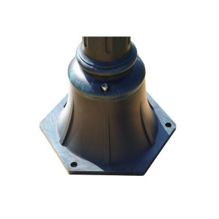 Lampa ogrodowa 105 cm aluminium szkło ciemnozielona