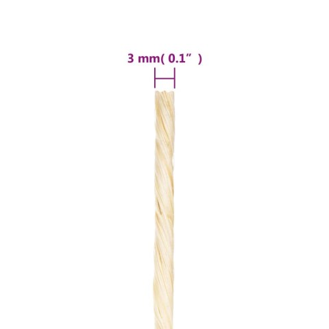 Linka sizalowa 3 mm 200 m naturalna