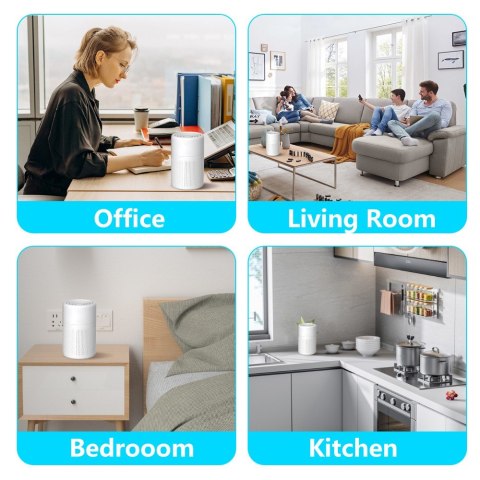 Oczyszczacz powietrza H13 HEPA PM2.5 dla palaczy, USB