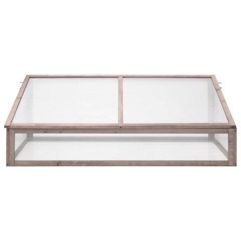 Szklarnia 110x58 cm, drewno świerkowe, szara