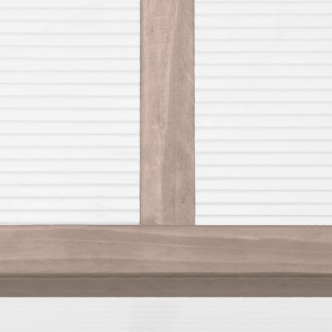 Szklarnia 110x58 cm, drewno świerkowe, szara