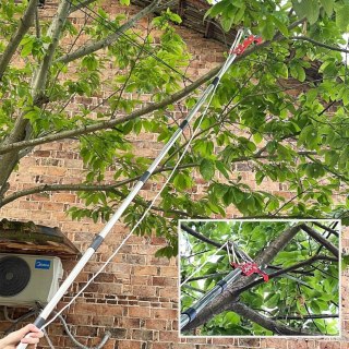 Nożyce teleskopowe do przycinania, stal nierdzewna, długość regulowana 82-402 cm