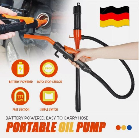 Pompa elektryczna do oleju z elastycznym wężykiem 90cm