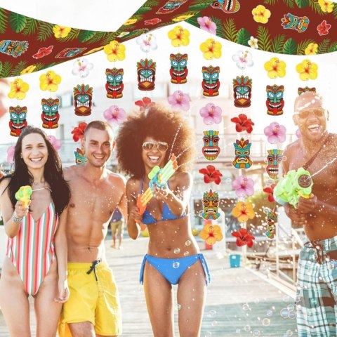 Baner Tiki zawieszany 270x30cm dekoracja hawaijska