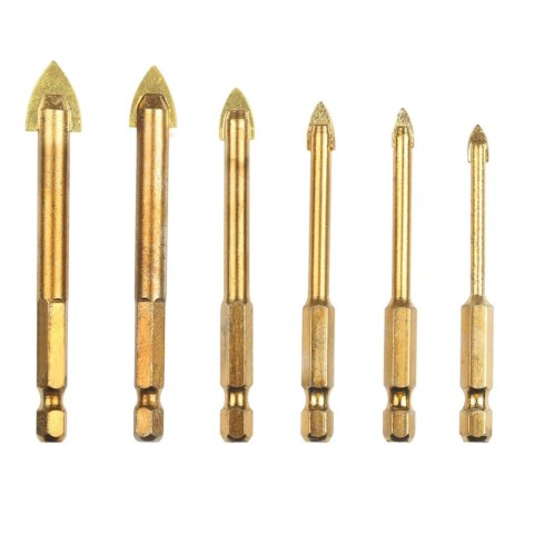 Zestaw wierteł szklarskich 7-częściowy, 4-12 mm, z pudełkiem