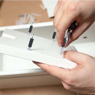 Zestaw 40 dysków ekscentrycznych i 40 śrub do montażu mebli