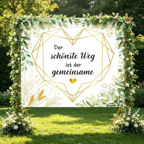 Baner 200 x 180 cm na wesele, dekoracje, tło do zdjęć
