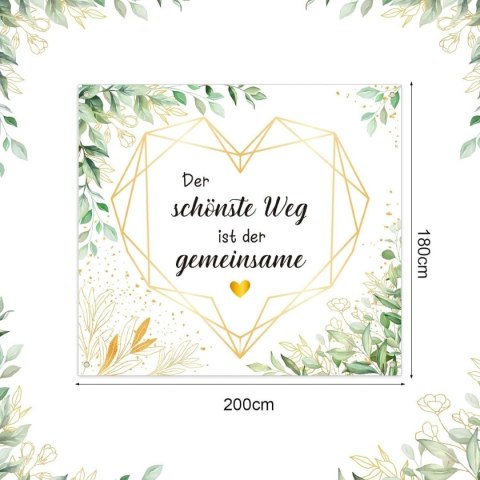 Baner 200 x 180 cm na wesele, dekoracje, tło do zdjęć