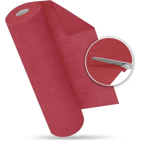 Bieżnik na stół czerwony non-woven 30 cm x 25 m, dekoracja na imprezy, wesela, urodziny