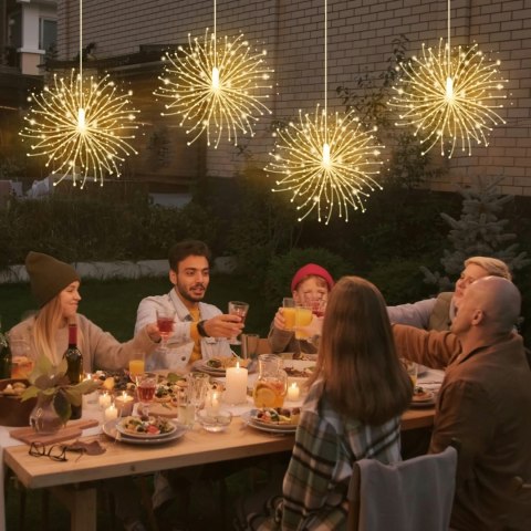 Dekoracja dandelion, biała, 1 sztuka, do powieszenia