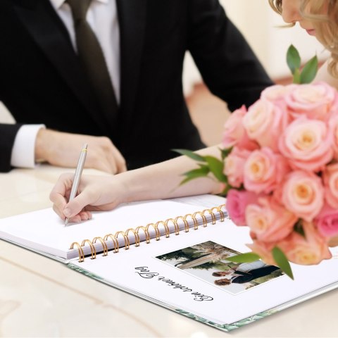 Księga gości weselnych elegancka na pamiątki i wspomnienia