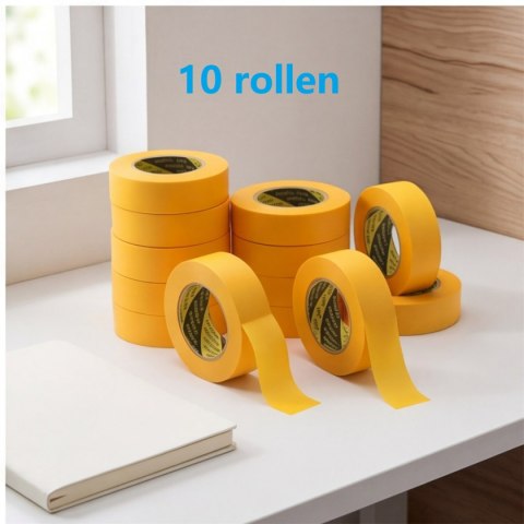 Zestaw 10 rolek taśmy maskującej 3 cm x 12 m do codziennego użytku