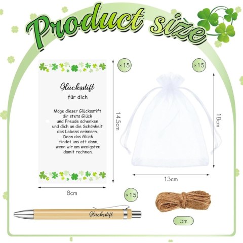 Zestaw upominkowy 45 elementów, długopisy, kartki, woreczki organza