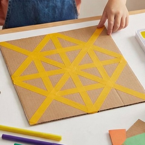 Zestaw 10 rolek taśmy maskującej 3 cm x 12 m do malowania