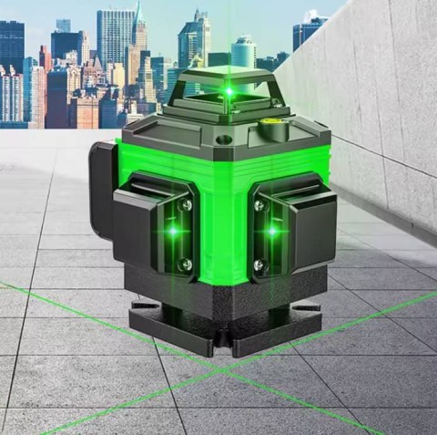 Poziomica laserowa 16-linowa 4D 360° zdalnie sterowana