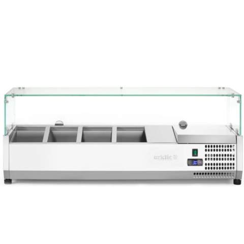 Nadstawa z witryną chłodniczą 4 x GN 1/3 szer. 120cm - Hendi 232965