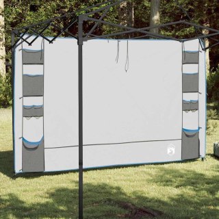 Organizer na namiot wieszany szary-niebieski 300 x 182 cm