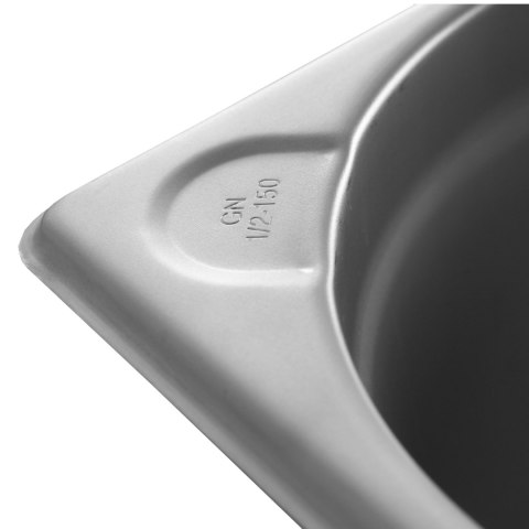 Pojemnik GN 1/2 stalowy Kitchen Line wys. 40 mm - Hendi 806319