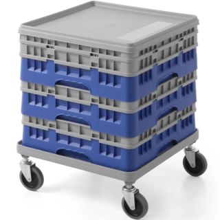 Wózek na kosze do zmywarki AmerBox Camrack 50x50cm - szary