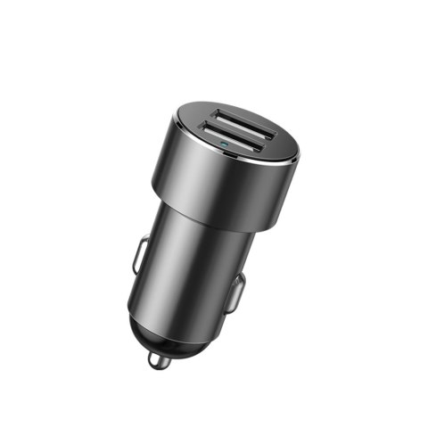 Rozdzielacz gniazda zapalniczki samochodowej ładowarka 2x USB 3.1A 17W czarny